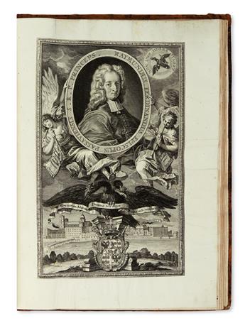 (FÊTE BOOKS.)  Triumphus novem saeculorum Imperii Romano-Germanici.  1700 + Aquila grandis magnarum alarum [etc.].  1714